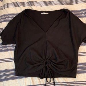 Cropped Zara black top